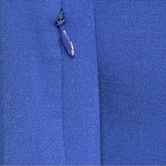 THE LIMITED Solid Blue Crew Neckline Sheath Short Dress Size 4 - Picture 5 of 7